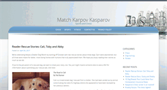 Desktop Screenshot of matchkarpovkasparov.com
