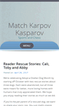Mobile Screenshot of matchkarpovkasparov.com